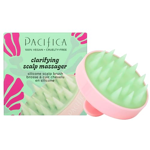 Pacifica Scalp Detox Set – Rosemary Apple Cider Vinegar Scalp Exfoliating Tonic with Scalp Massager Brush, Deep Cleansing & Clarifying Treatment for Buildup, Dry Flaky Scalp, Vegan - style: Tonic & Brush