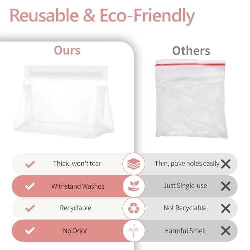 PACKISM Leak Proof Clear Toiletry Bag - Sealed TSA Approved Toiletry Bag with Reinforced Seams, Reusable and Easy to Clean, Clear Travel Bags for Toiletries, Food-grade PEVA, 1L+1M+1S, White - color: 0-1L 1M 1S-A White