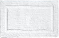 voyzz home Cotton Bathroom Bath Mat Rug White 20" x 32 Extra Soft, Non-Slip, Super Water Absorbent and Machine Washable for Bathroom, Floor, Tub & Shower - color: Plain White Single