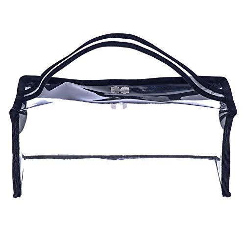 Small Rectangular Clear PVC Makeup Bag Make Up Artist Tool Organizer Pouch Bag Transparent Vinyl Cosmetic Bag Actor Bag with Handle