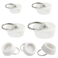 4 PCS Silicone Sink Stopper - Drain Stopper Tub Stopper with Hanging Ring - Kitchen Sink Plug Drain Plug for Bathroom Kitchen Sink Tub Drain, Laundry (4 Sizes, White)
