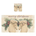 AIXIWAWA Bath Towel Set Christmas Glove Print, 2 Pieces Large Cotton Towels Soft Absorbent for Bathroom Facial Body Cleaning Drying Towels
