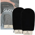 Dermaglow Deep Exfoliating Gloves- (Pack of 2, Black) - color: Black, size: 1 Count (Pack of 2)