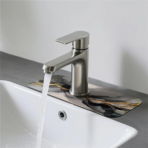 Faucet Fast Absorbent Pad - Black Gold Marble , Suitable For Kitchen, Bathroom, Island And Other Scenes - color: Black Gold Marble