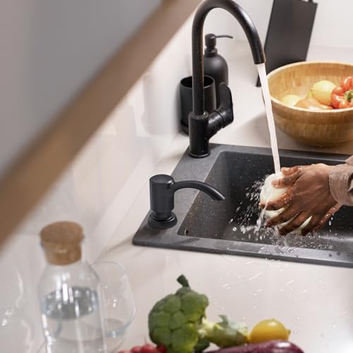 SAMODRA Built-in Kitchen Sink Soap Dispenser with Extension Tube Kit - Oil-Rubbed Bronze Finish, Leak-Proof Design, No Top Refill Required (39" Tube) - color: Oil-rubbed Bronze, style: 39" Tube