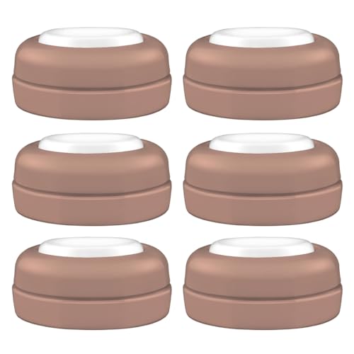 Maymom Screw Lids Aka Travel Caps with Rewritable Sealing Disc Compatible with Avent, Maymom Wide Mouth Bottles; Cap Replace Avent Natural Bottle Sealing Ring and Sealing Disc, 6pcs. (Brown) - color: Brown