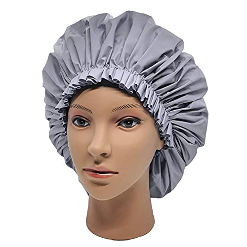 ELEBOX Premium Collection Super Jumbo Shower Cap Grey - color: Grey