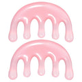 2 Pcs Resin Massage Comb Scalp Massage Tool for Scalp Care Muscle Relaxation Gua Sha Meridian Massage-Tool for Head and Neck