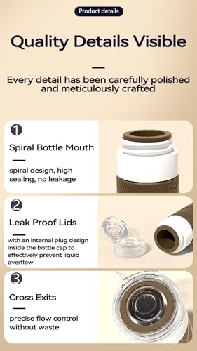 5 packs of toiletries travel bottles, TSA Approval silicone travel containers, leak proof refillable shampoo and conditioner are essential for travel, fitness, business trips, office use(coffee) - color: Brown