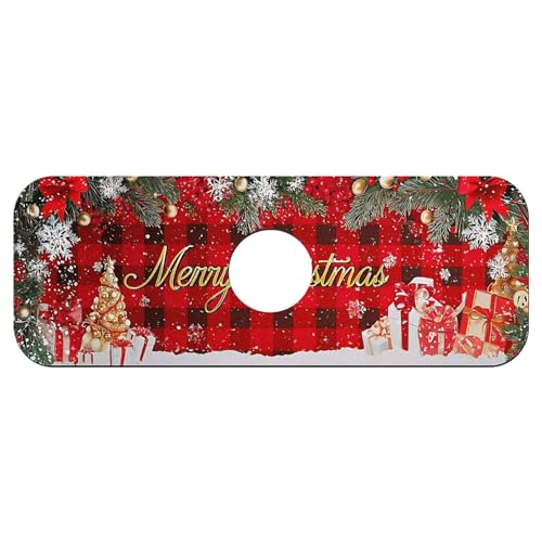 Faucet Fast Absorbent Pad - Snowman Christmas Tree Gift , Suitable For Kitchen, Bathroom, Island And Other Scenes - color: Snowman Christmas Tree Gift