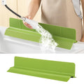 23" Ultra Silicone Sink Splash Guard Released in 2026 for Kitchen Sink,Bathroom and Island,with 3.5" High Splash Guard & 7 Strong Suction Cup (Matcha Green) - color: Matcha Green