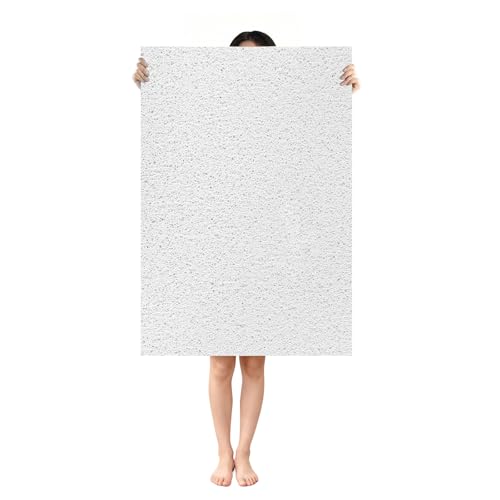 Shower Mat Non Slip: 35.4 x 23.6 Inch Extra Large Shower Mats for Inside Shower with Drain Hole - Soft PVC Loofah Anti Slip Shower Stall Mat for Walk-in Shower and Bathroom, Quick Drying - color: White, size: 35.4" x 23.6" (Rectangular)