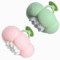 2026 Super Soft Flower-Shaped Suction Cup Bath Sponge, Upgraded 2-in-1 Flower-Shaped Ball Exfoliating Bath loofah Cleaning Brush, Mesh Shower Body Sponge Accessories for Women, Men Shower (2 Color) - style: Fruit Green+Cherry Blossom Pink