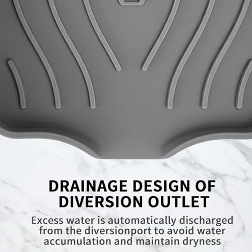 2 Pack Silicone Soap Dish with Drain, Self Draining Bar Soap Holder for Shower, Silicone Dish Soap Tray, Bathroom and Kitchen Sink Organizer, Grey - color: Grey