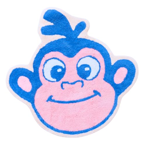 Dora the Explorer Boots Bath Rug – Kids Non-Slip Cotton Plush Bathroom Mat, Monkey Character Shaped Rug, 18.5 x 12 in (Officially Licensed) by Franco - color: Dora the Explorer - Boots