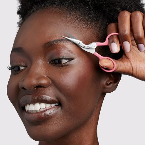 Tweezerman Exclusive Eyebrow Shaping Scissors & Brush Tea Rose - color: Tea Rose