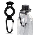 Iconikal 2-Pack Plastic Water Bottle Holder Rubber Grip Aluminum Carabiner | Secure Grip, Silicone Material, Pull Tab Design