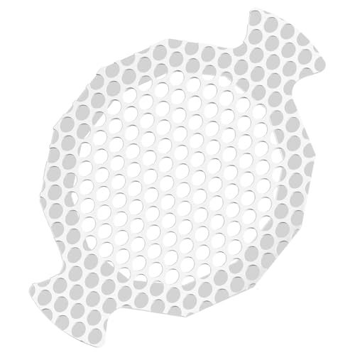 INVIHUG Disposable Shower Drain Hair Catcher Mesh Stickers, 25 Pack, Hair Catcher for Shower (White, 25pcs) NRHC-01