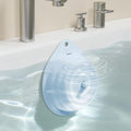 Bathtub Overflow Drain Cover Tub, Silicone Magnetic Bathroom Overflow Drain Cover, Overflow Drain Cover for Bathtub, Bathroom Spa Accessories, Adds of Water to Your Tub for Deeper&Warmer Soak(Blue) - color: Blue