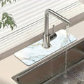 Faucet Mat for Kitchen Sink Absorbent Splash Guard Bathroom 15.5"X5.5" - size: 15.5" x 5.5"