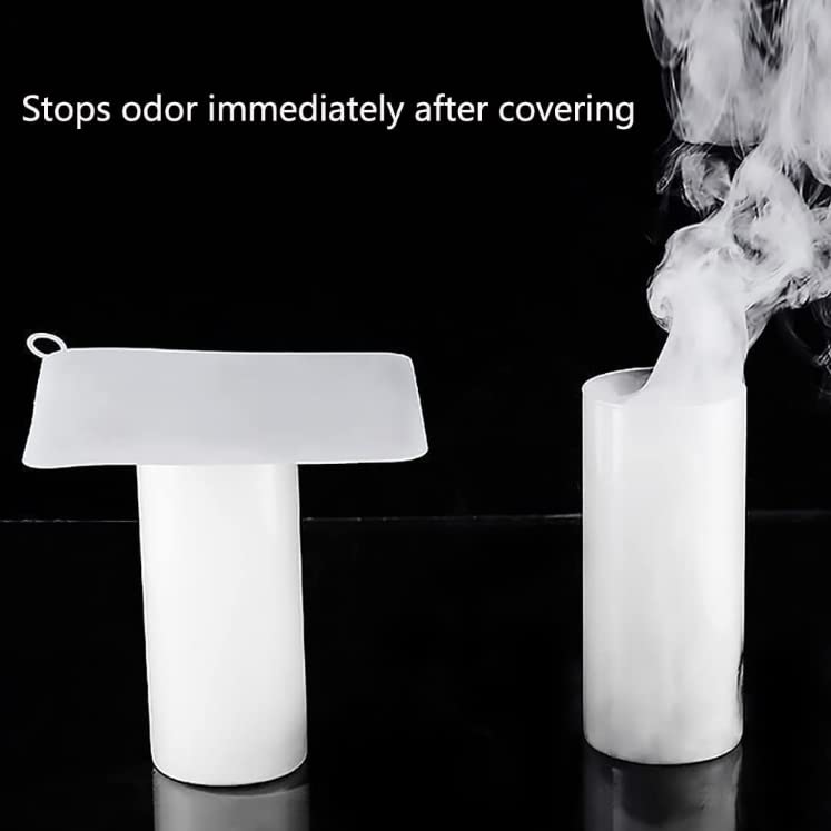 Silicone Tub Stopper Floor Drain Cover, 2 Pieces Sewer Anti-Odor Mat Deodorizing Drain Plugs for Kitchen, Bathroom and Laundry(6 x 6inch) - color: White/6*6 Inch/2-piece Set