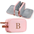 YOOLIFE Travel Toiletry Bag - Birthday Gifts for Women Pink Makeup Bag Dopp Kit Travel Essentials for Women, Mom Sister Friend Birthday Gifts, Cosmetic Bags Letter B Pink - color: Pink, style: B