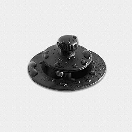 Lift and Turn Bathtub Drain Stopper with ABS Plastic Bushing, Fits in 1-1/2 Inch or 1-3/8 Inch Inner Bathtub Shoe, Easy to Install, Matte Black - color: Matte Black