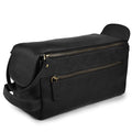LEATHER VILLAGE Genuine Leather Travel Toiletry Bag - Water-Resistant Dopp Kit for Toiletries, Large Shaving Bag & Bathroom Organizer - Gift for Men & Women - Distressed Black - color: Distressed Black