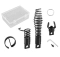 4-Piece Drain Snake Attachment for 5/16" to 3/4" Cables Heavy-Duty Manganese Steel Cutters for Roots Grease and Stubborn Clogs Includes 4 heads Storage Case and Metal Ring - style: 4-piece