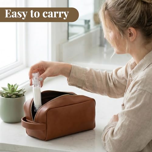 PAGOW 6pcs Clear Travel Pump Bottle, 5ml/10ml/15ml Airless Pump Bottles with Caps, Empty Refillable Cosmetic Containers Vacuum Dispenser Bottle for Lotion Makeup DIY Foundation