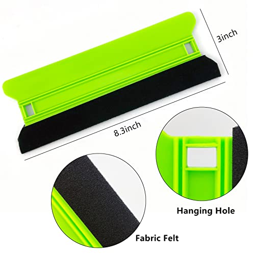 Umaki 4Piece Plastic Squeegee Set, 8IN/6IN/5IN/4IN, Window Tint Squeegee Vinyl Wrap Squeegee with Felt Edge, Wallpaper Tools Decal Applicator Vinyl Scraper, Perfect Smoothing/Cleaning Solutions - color: 4colors