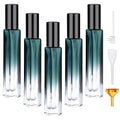 Segbeauty Refillable Perfume Bottle Travel, 5pcs 10ML Mini Glass Spray Bottles for Perfume, Empty Fine Mist Cologne Sprayer Portable Sample Container Atomizer for Dispensing Toilteries Liquid Cosmetic - color: Green, style: Mini Bottle Set