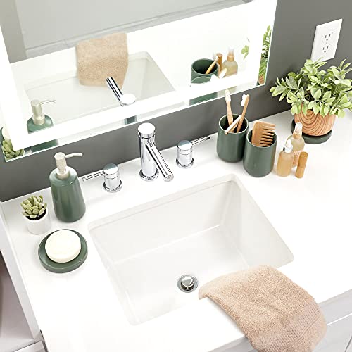 iDesign Ceramic Tumbler Cup, Moss | Earth Collection