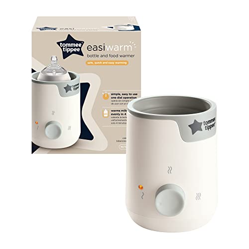 Tommee Tippee Easiwarm Bottle Warmer, Warms Breast Milk and Formula Bottles to Body Temperature in Minutes, Automatic Timer, One-Dial Operation, White - size: 1 Count (Pack of 1), style: Easi-Warm