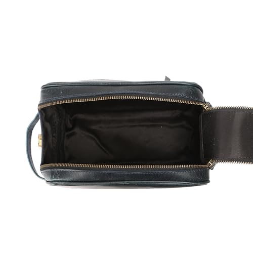 KomalC Travel Toiletry Bag – Premium Leather Dopp Kit for Men & Women with Water-Resistant Lining & Spacious Zippered Organizer - style: 1 Zip Classic Sea Green