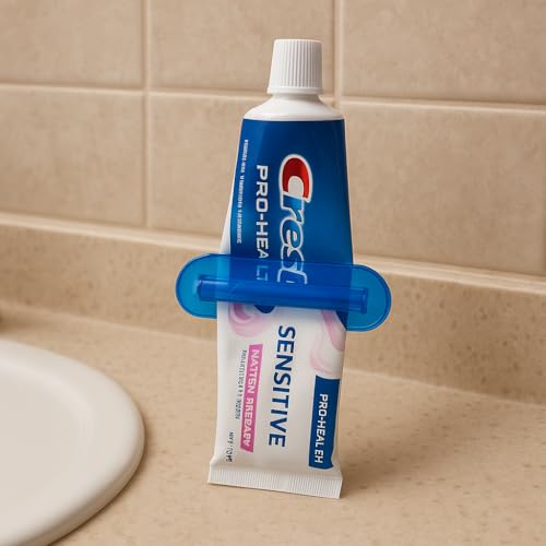4 Piece Set Toothpaste Tube Squeezer Economical, Saves Toothpaste, Creams, Paint & More No More Waste Simple and Practical for Every Home and Bathroom Travel