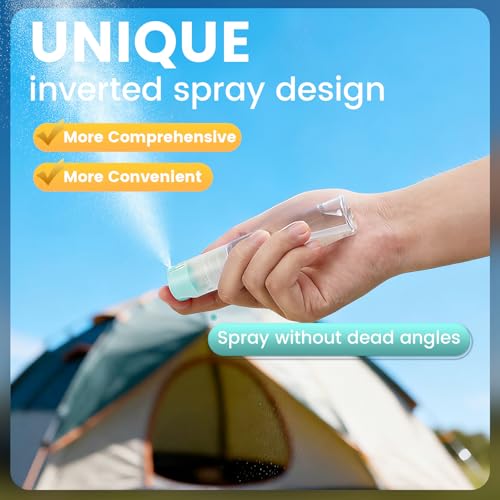 4 Pack Refillable Spray Bottle, Reversible Small Empty Spray Bottle with Fine Mist, Leak Proof - for Cleaning Solutions, Mosquito prevention, Face & Hair Mist - 4pk 1 OZ / 30 ML - color: Grey, size: 1 Ounces