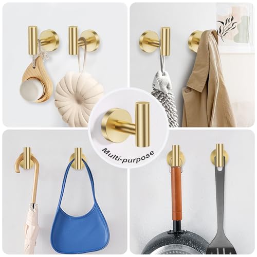 5-Piece Towel Bar Set Brushed Gold Bathroom Hardware Accessories Set Upgraded Toilet Paper Holder with Shelf Towel Holder Set for Bathroom Stainless Steel Wall Mounted - color: Brushed Gold, size: 5-Piece Upgraded Set