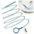 50 Inch Drain Snake Hair Drain Clog Remover Tool for Bathroom Sink – 4 Pack | Reusable Brush, 50-Inch Break-Resistant Steel Wire Rope with Nylon Coating, 0.27-inch wand for Shower Drain Cleaning