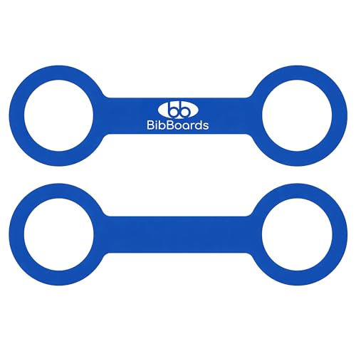 BibBoards Hydro Loop Silicone Water Bottle Band – Hands-Free Carry Strap for Running, Gym & Training | Flexible Water Bottle Holder & Grip Band Fits Most Bottles for Travel & Outdoor Activities - color: Blue