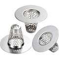 Bathroom Sink Drain Strainers for 1.1"-1.25" Depth Than 1.3" Drain Hole Catcher for Bathroom Sink,Laundry, Utility, RV Sink.Small Conical Bathroom Sink Strainer Basket - size: Recommend:1.1 inch Mouth Wide