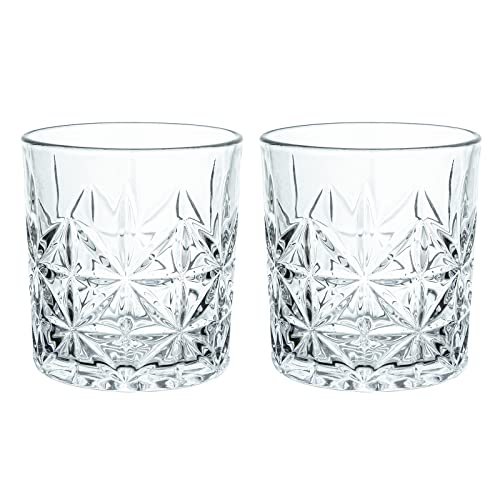 Gaolinci 2 Pcs Diamond Embossed Clear Glass Mouthwash Cup Cups, Bathroom Brushing Cup, 8 Oz - color: Clear (snowflake)