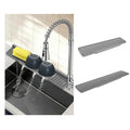 AZY 2-Piece Sink Splash Guard – Upgraded Silicone Draining Mats, Faucet Draining Design, Splash Guard for Kitchen Sink Area, Foldable Kitchen Faucet Mats