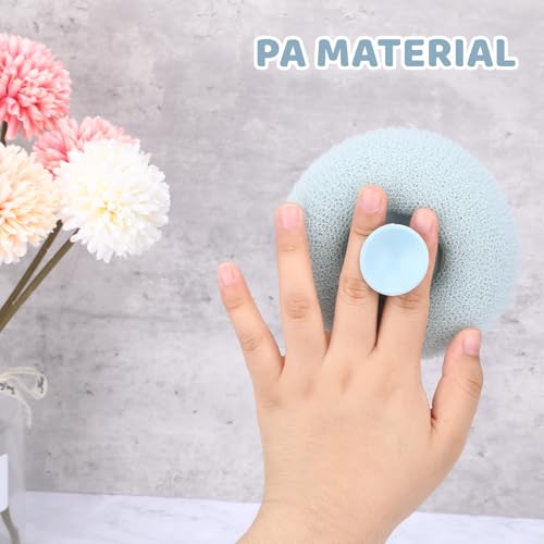 4 Super Soft Sunflower Suction Cup Bath Ball, 2 in 1 Exfoliating Bath Sponge, Shower Ball, Loofah with Suction Cup, Body Sponges for Shower, Sunflower Suction Cup Sponge, Bathing Sponges for Women