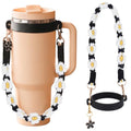 Silicone Water Bottle Handle Strap for Gym Travel Hiking Compatible with Stanley 30 & 40oz Cup Accessories for Men Women Gift - color: Style K