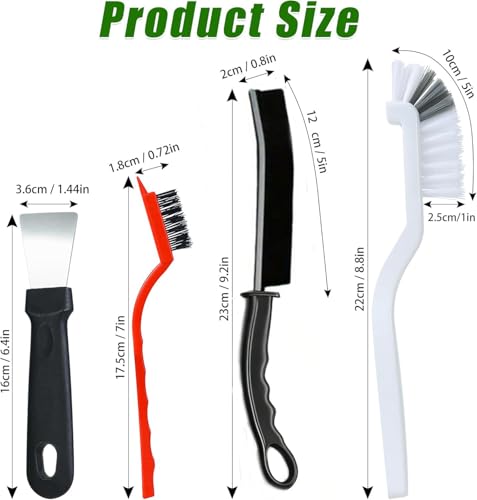 10PCS Crevice Cleaning Brush Set - Hard Bristle Crevice Cleaning Brush Tool, Multifunctional Gap Scrub Brush for Home, Bathroom, Kitchen, Window Track, Bathtub, Vehicle, Faucets, Bowl, Teapot, Cup Use