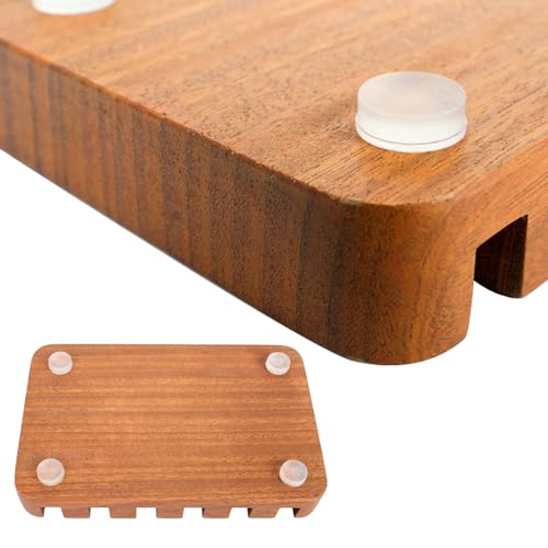 Teak Wood Soap Dish - Bar Soap Holder & Soap Saver for Shower, Bathroom, Sink, Kitchen & Countertop (2)