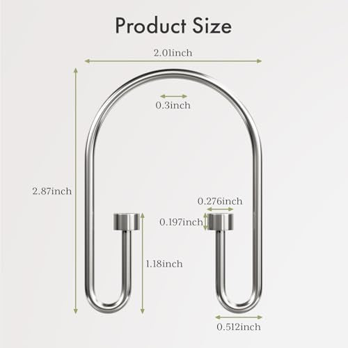 AmazerBath Shower Curtain Hooks, Nickel Double Hook Shower Curtain Hooks Rust Proof, Metal Shower Curtain Rings, Shower Rings for Curtain, Double Shower Hooks for Shower Curtain Liner Bathroom, 12Pcs - color: Brushed Nickel, style: Minimalist
