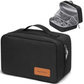 Toiletry Bag for Men,Mens Travel Toiletry Organizer,Men's Travel Essentials,Water Resistant Shaving Bag for Toiletries Accessories -Black