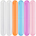 6 Pack Travel Toothbrush Case, Breathable Portable Toothbrush Holder, Plastic Toothbrush Cover Container for Traveling, Bathroom, School, Home, Business, Camping - color: Orange+Pink+Purple+Blue+Lucency(2)